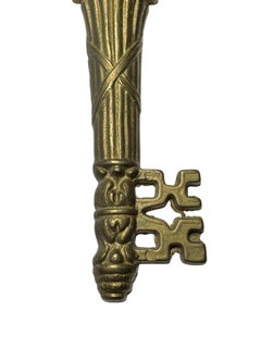 Vintage Bronze Key Bottle Opener MidCentury Modern Metal Breweriana Barware