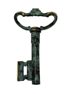 Vintage Bronze Key Corkscrew and Bottle Opener Metal Breweriana Barware, Germany