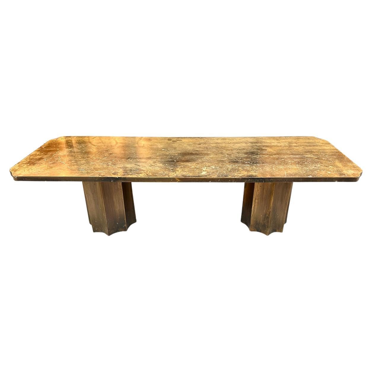 Vintage Bronze Laverne Coffee Table For Sale