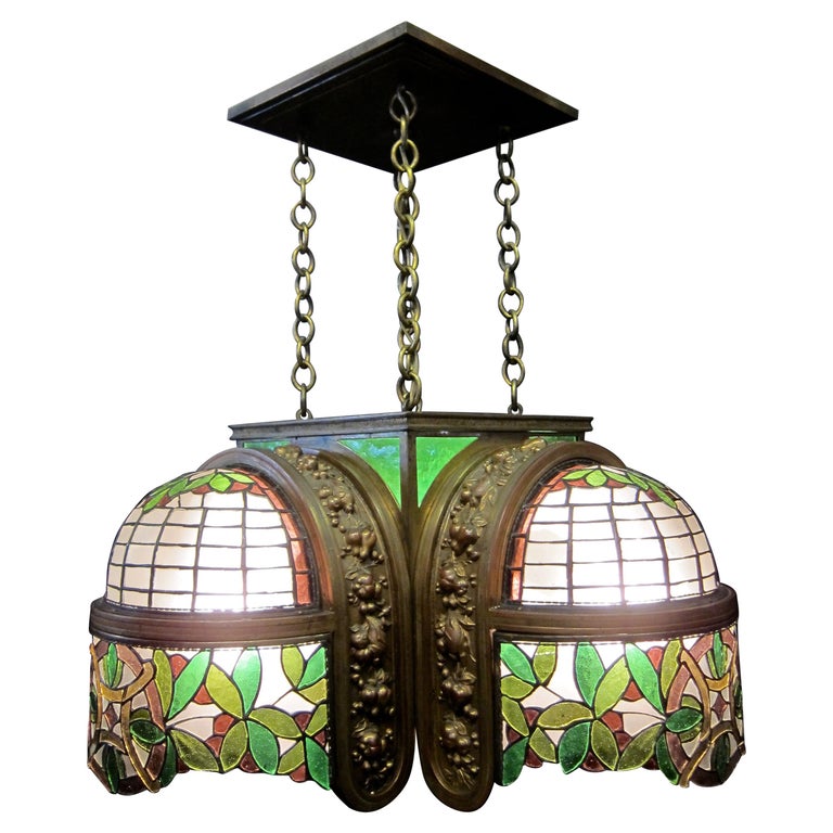Leaded glass ceiling lights hotsell