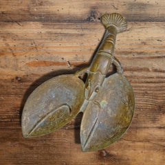 Vintage Bronze Lobster Dish
