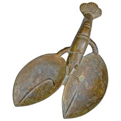 Vintage Bronze Lobster Dish