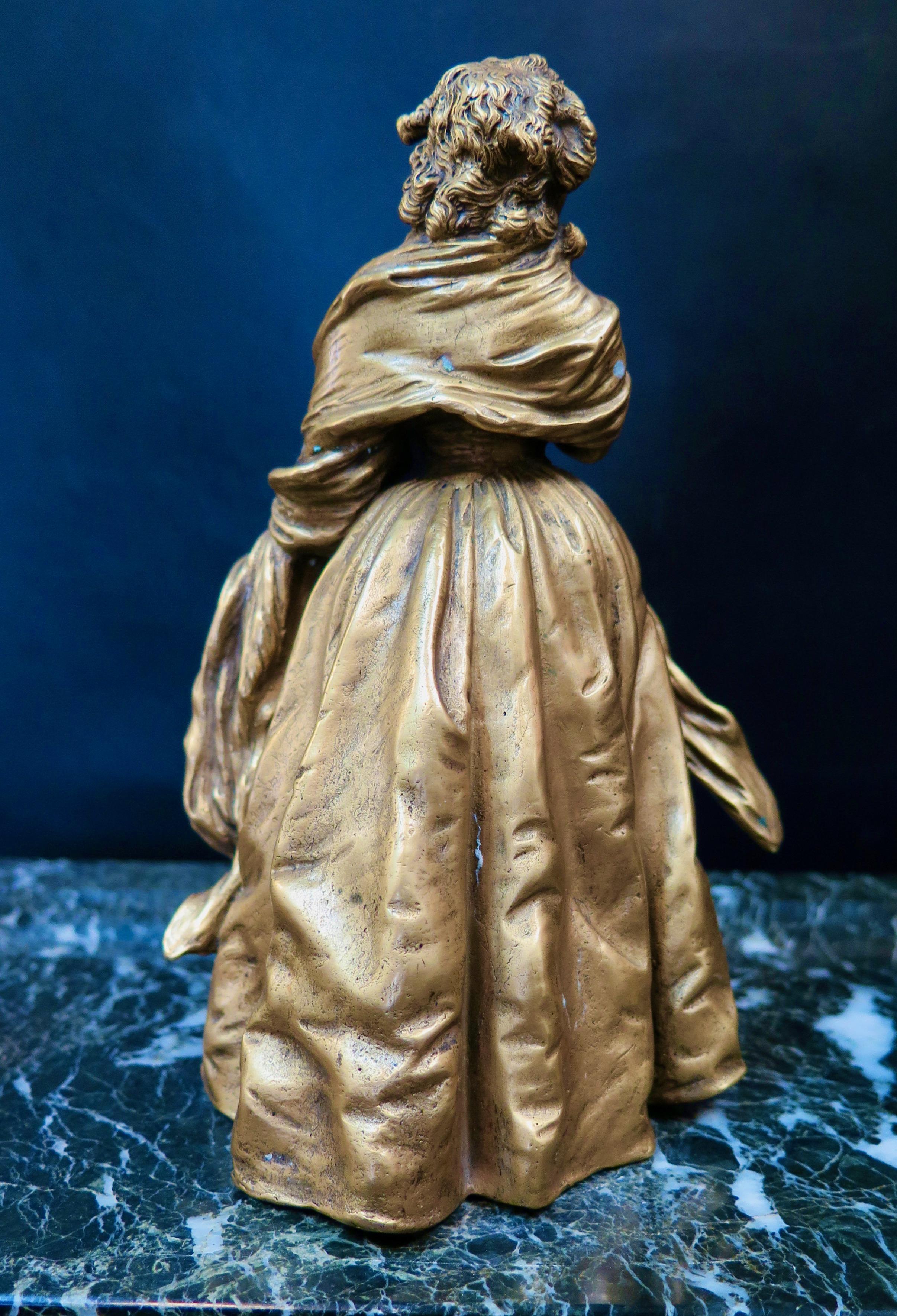 Bronze Encrier vintage en bronze et marbre en vente