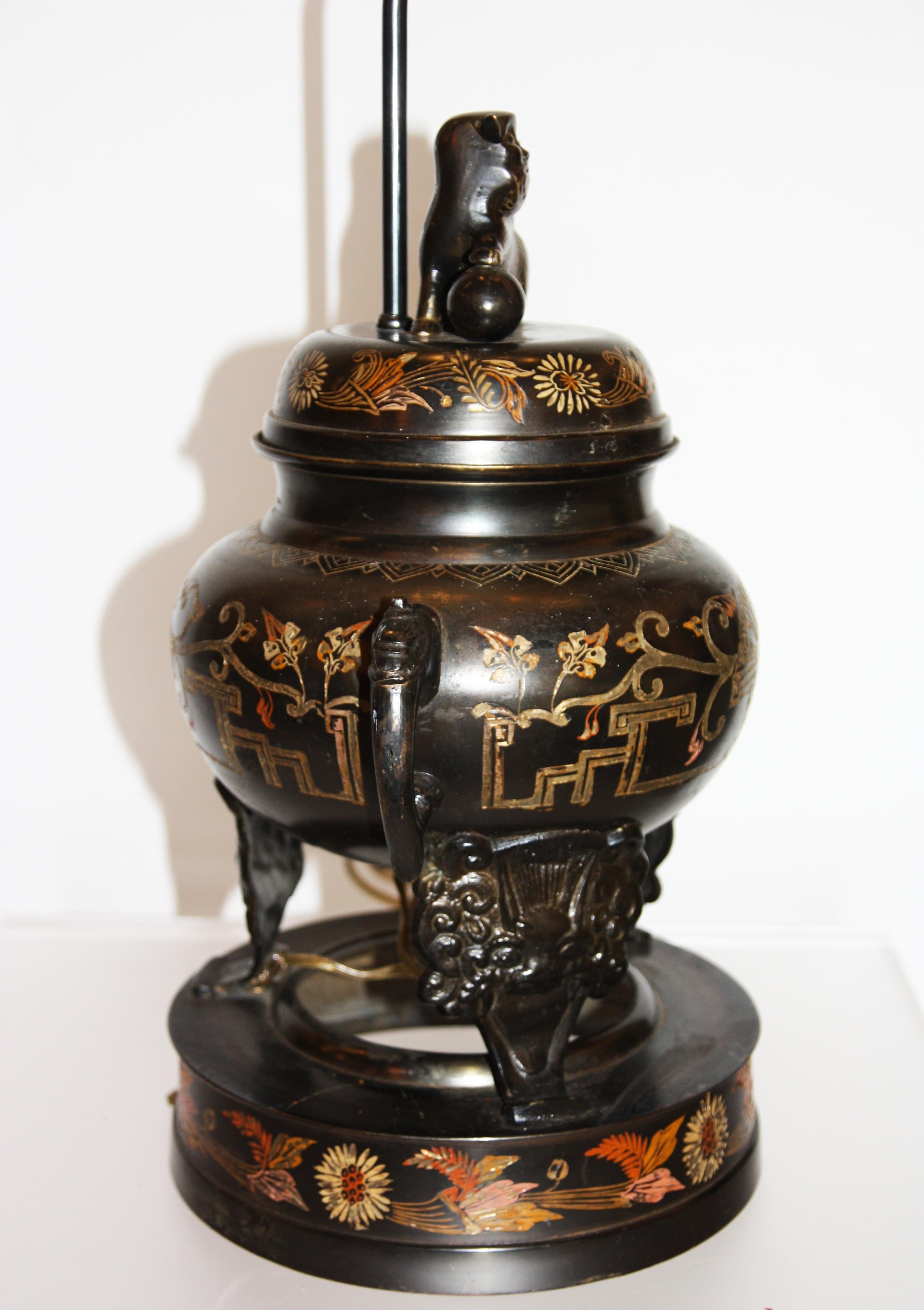 vintage urn lamp