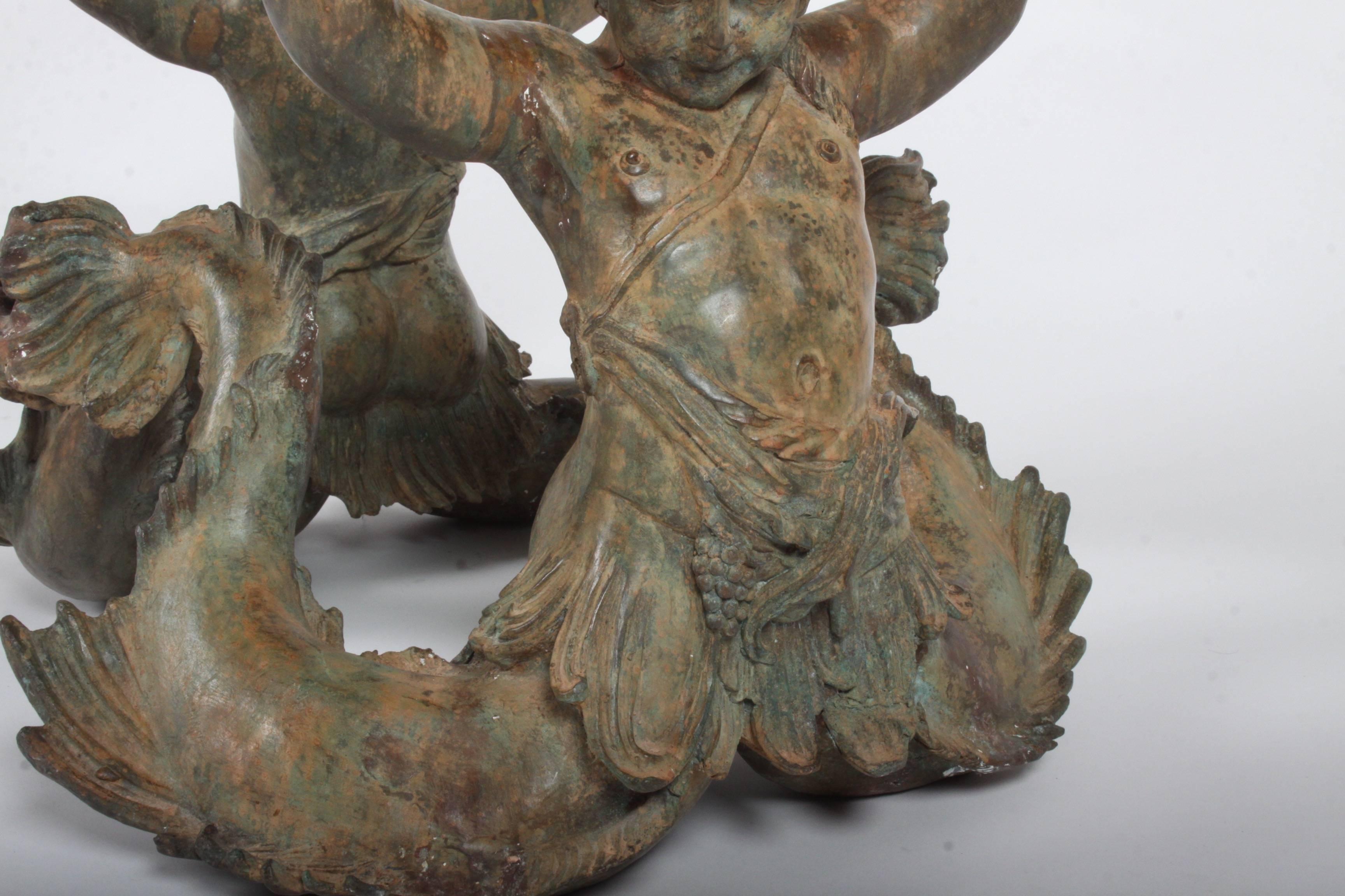 bronze mermaid coffee table