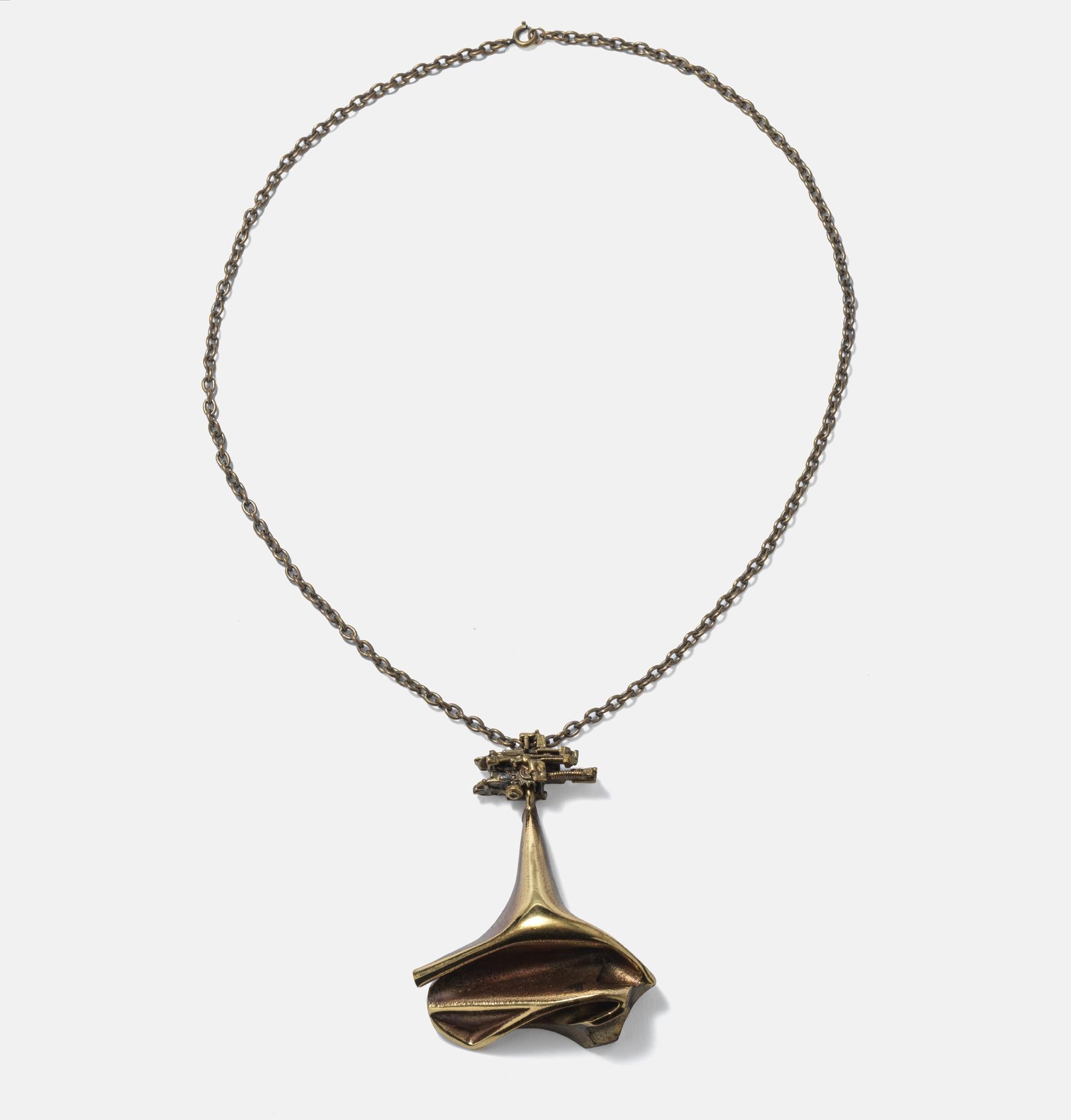 This interesting necklace titled 