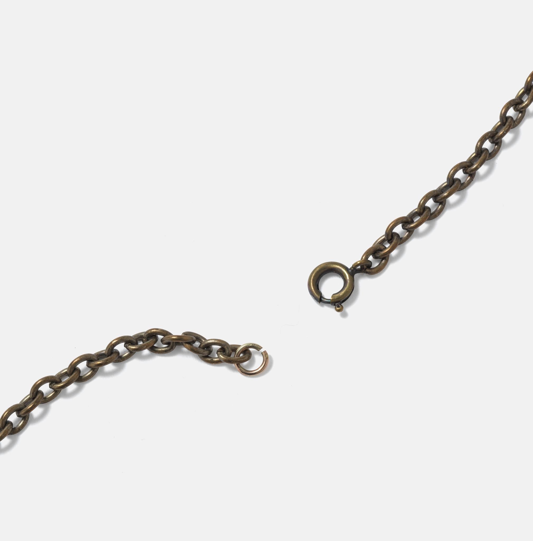 Vintage bronze necklace titled Bethlehem Steel by Lapponia. For Sale 2