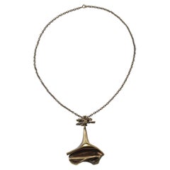 Retro bronze necklace titled Bethlehem Steel by Lapponia.