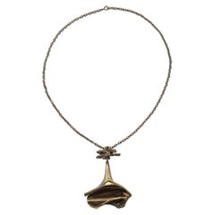 Collier vintage en bronze intitulé Bethlehem Steel par Lapponia.