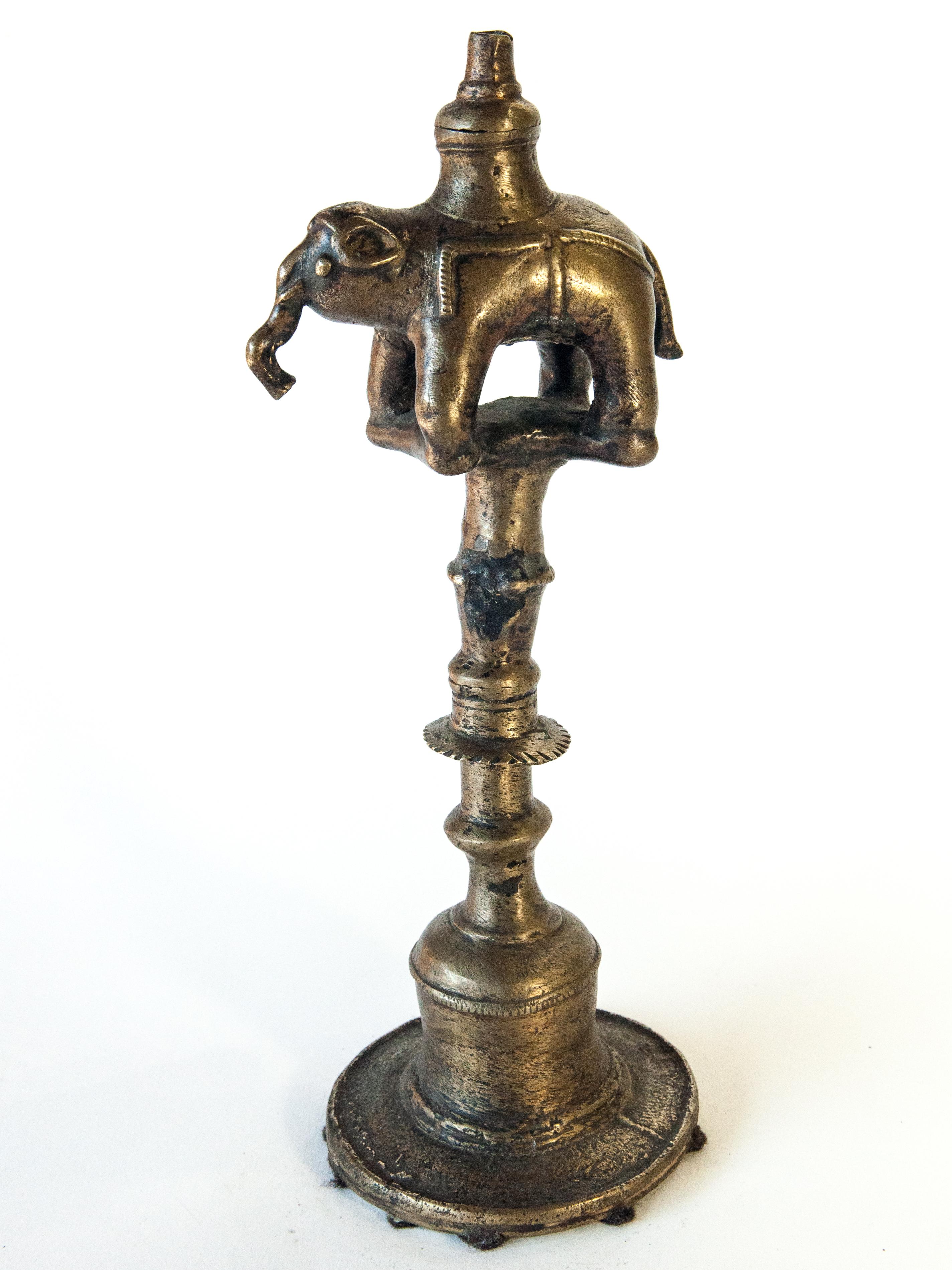 elephant oil lamp