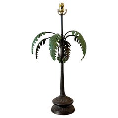 Vintage Bronze Palm Tree Lamp Vintage Bronze Palm Tree Lamp