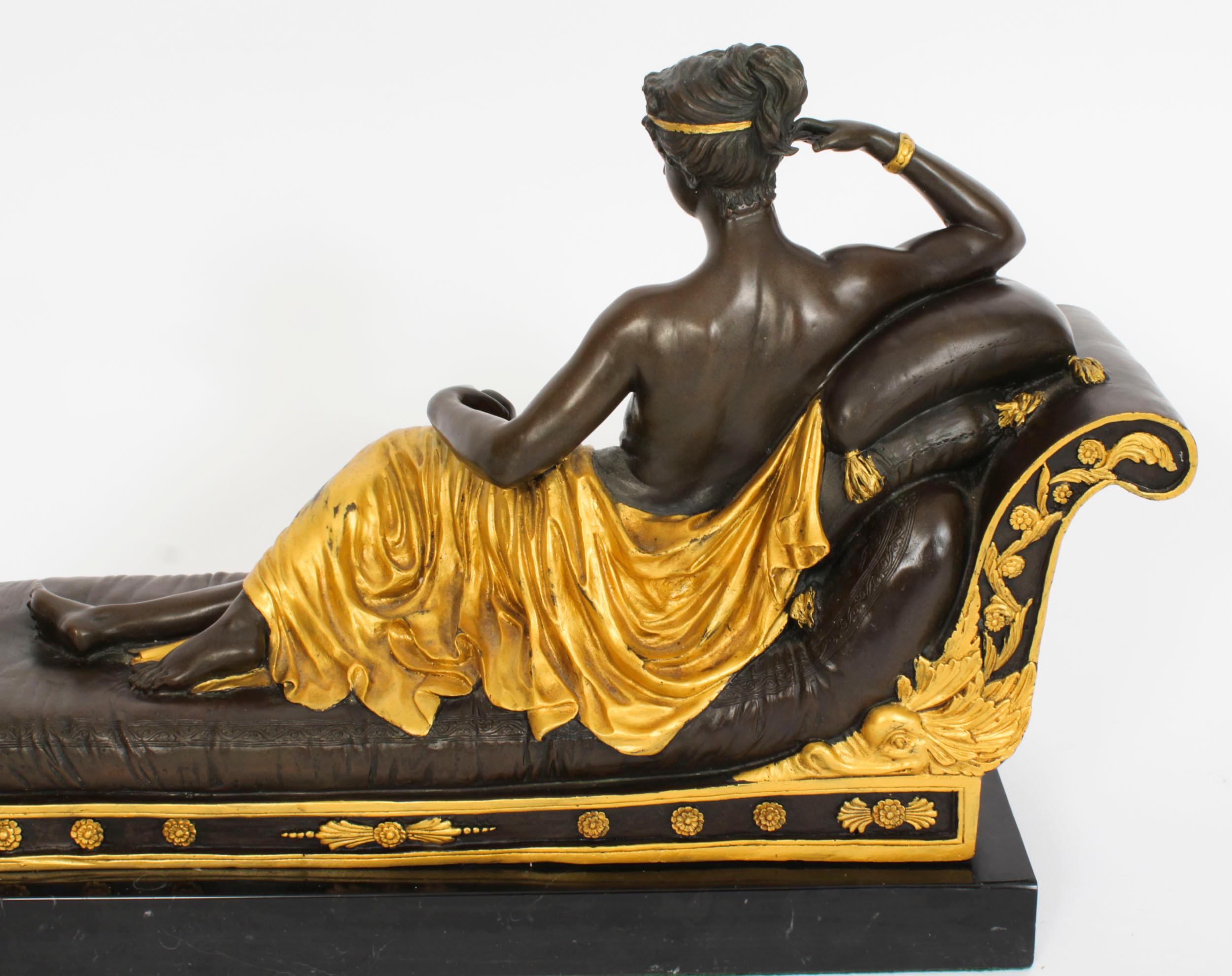 Vintage Bronze Pauline Bonaparteas en Vénus Victrix Fin du 20ème siècle en vente 7