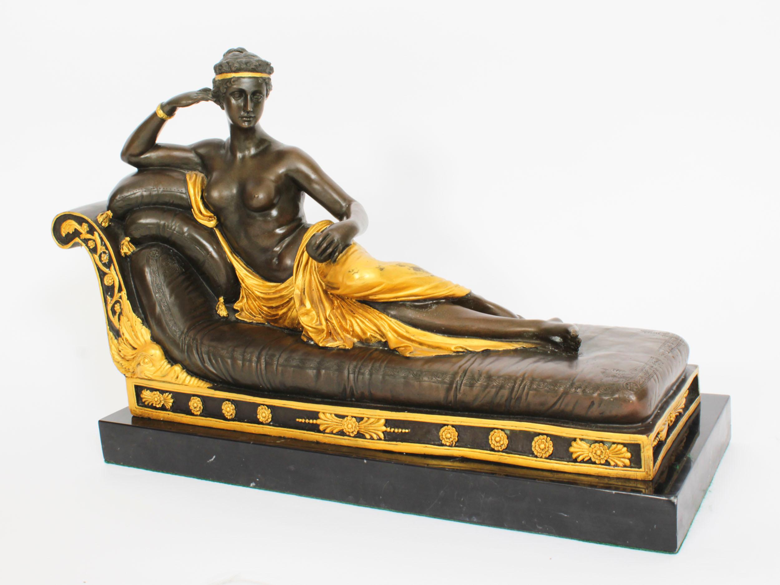 Vintage Bronze Pauline Bonaparteas en Vénus Victrix Fin du 20ème siècle en vente 13