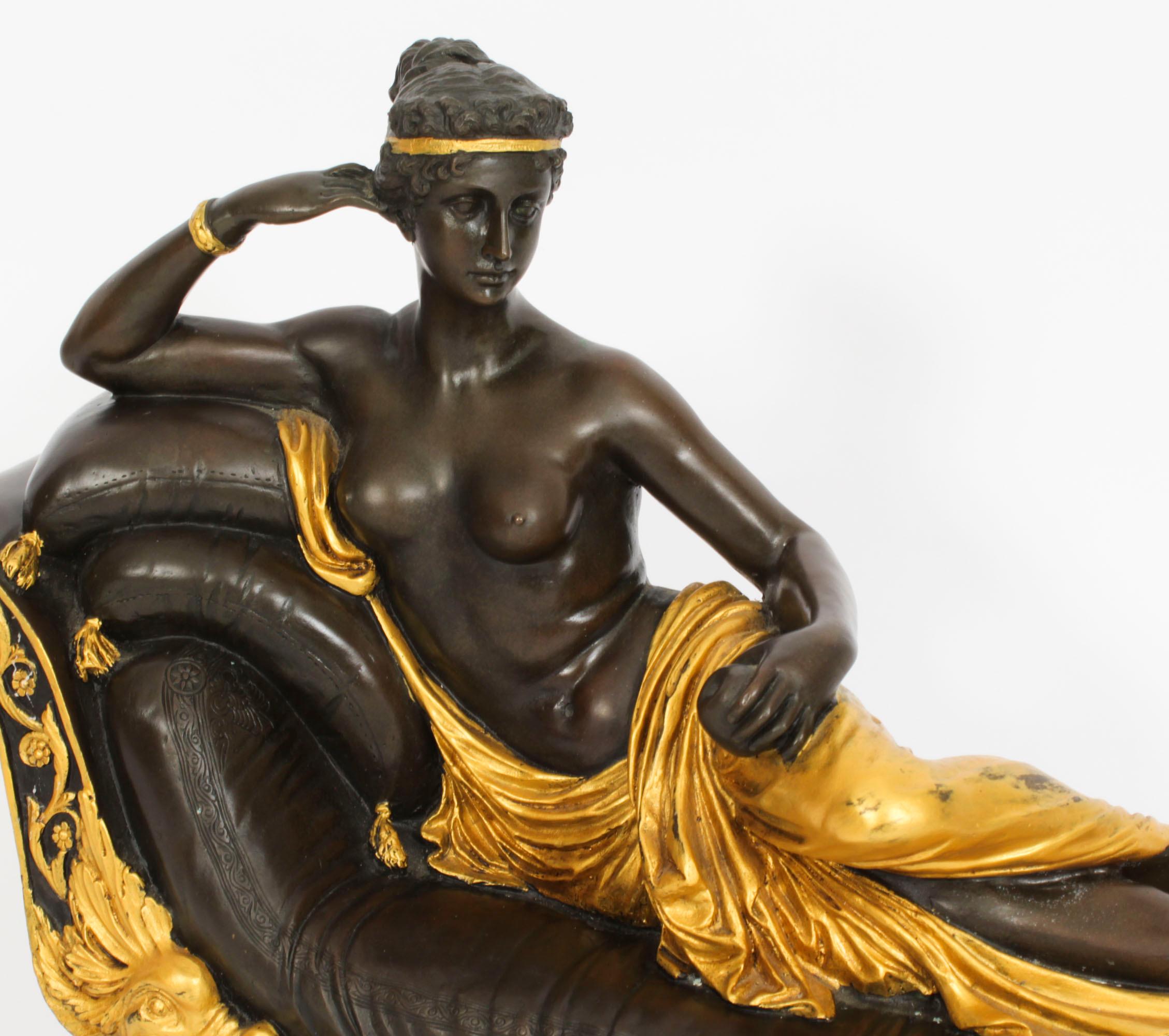 Vintage Bronze Pauline Bonaparteas en Vénus Victrix Fin du 20ème siècle en vente 1
