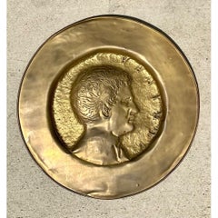 Vintage Bronze Relief Medallion