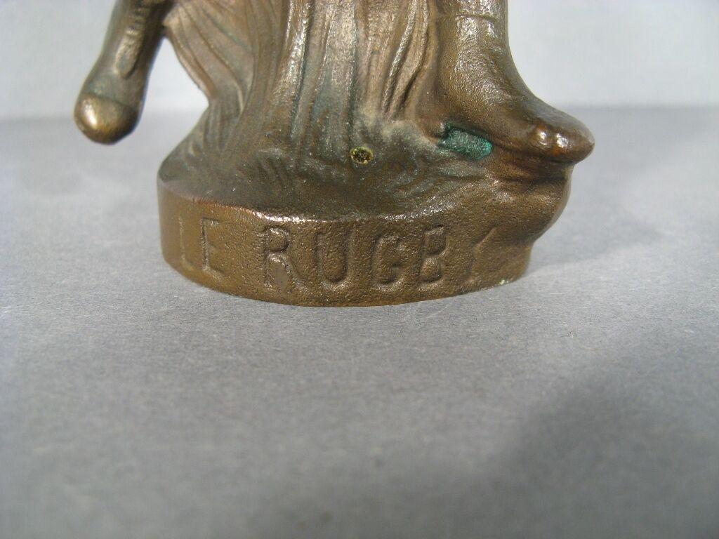 Empire Vintage Bronze Rugby Player Sculpture -1Y71