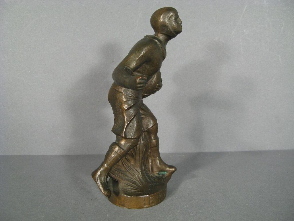 Vintage Bronze Rugby Player Sculpture -1Y71 2
