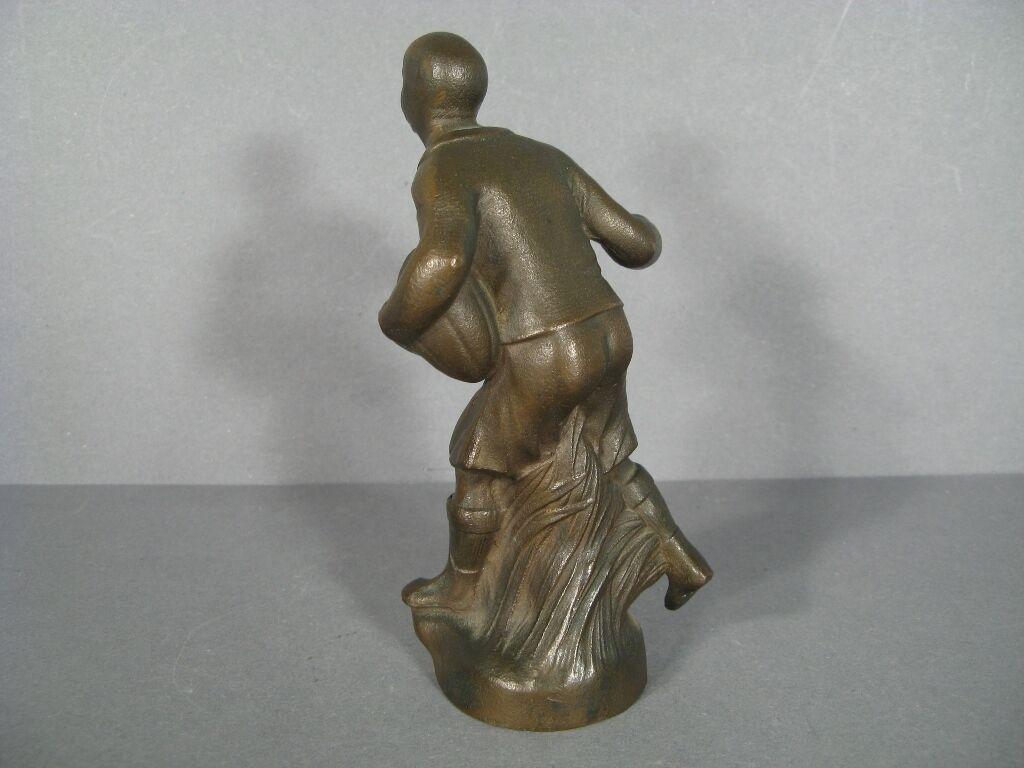 Vintage Bronze Rugby Player Sculpture -1Y71 3