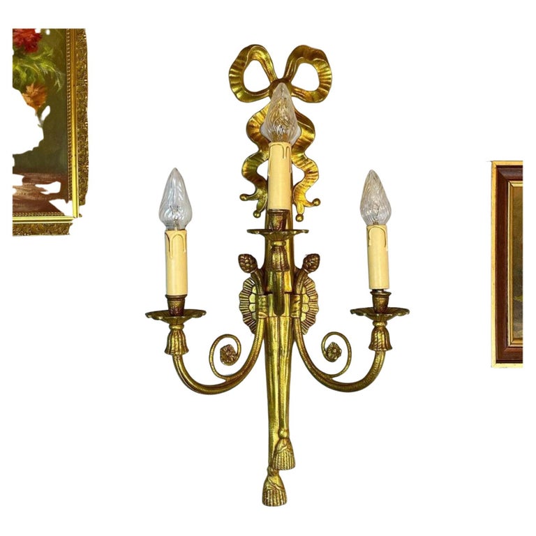 Vintage Bronze Sconce Golden Bronze Sconce Vintage Bronze Wall Lamp For