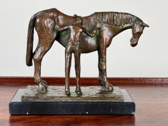 Vintage Bronze Sculpture “A very long friendship” by Frank Califano