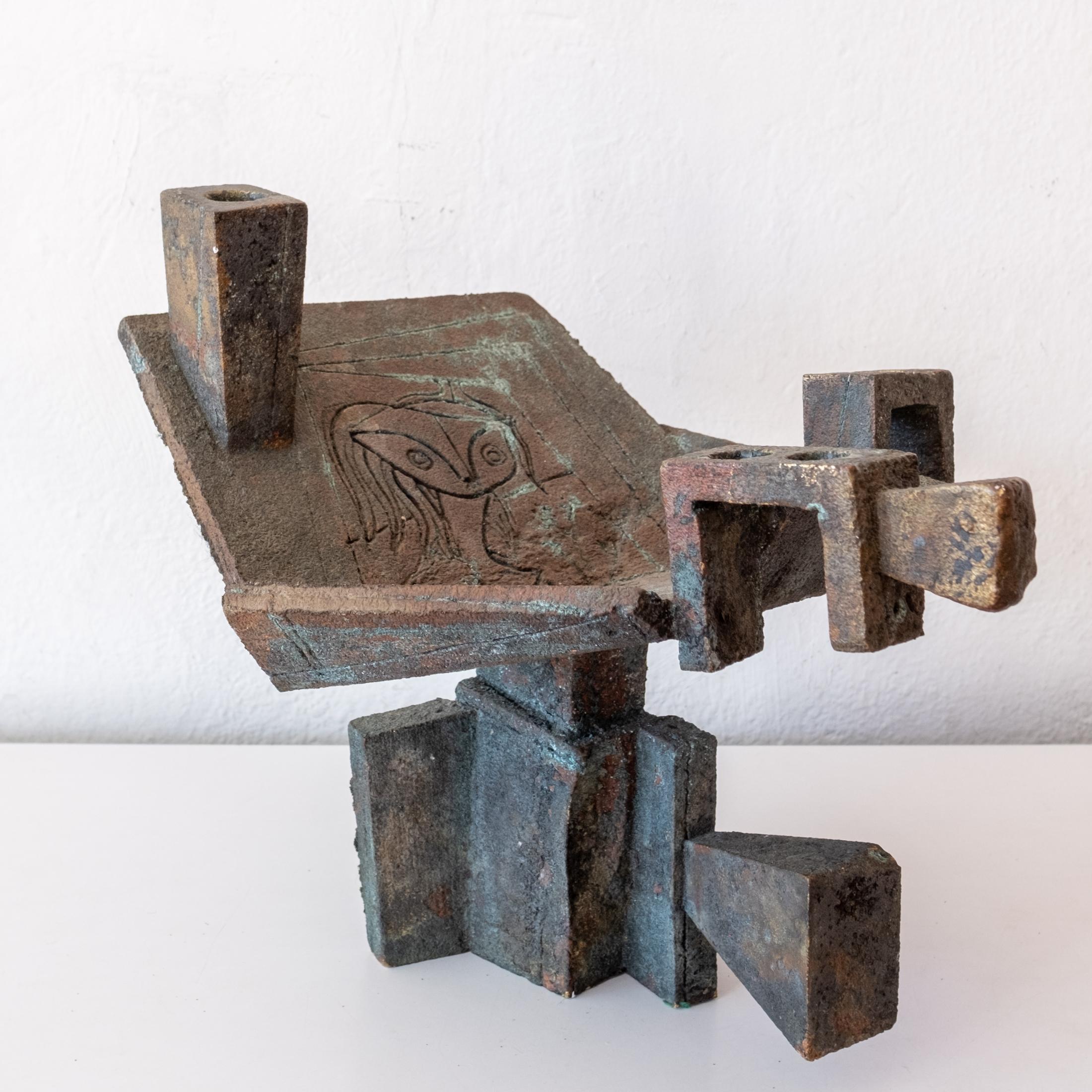 Sculpture vintage en bronze de Paolo Soleri en vente 4