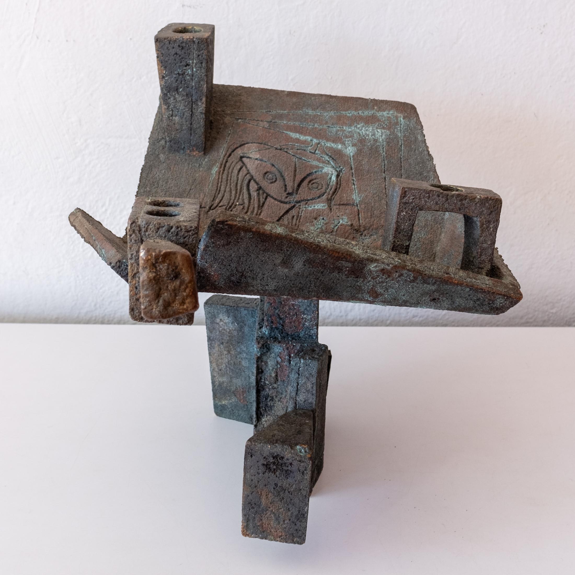 Sculpture vintage en bronze de Paolo Soleri en vente 11