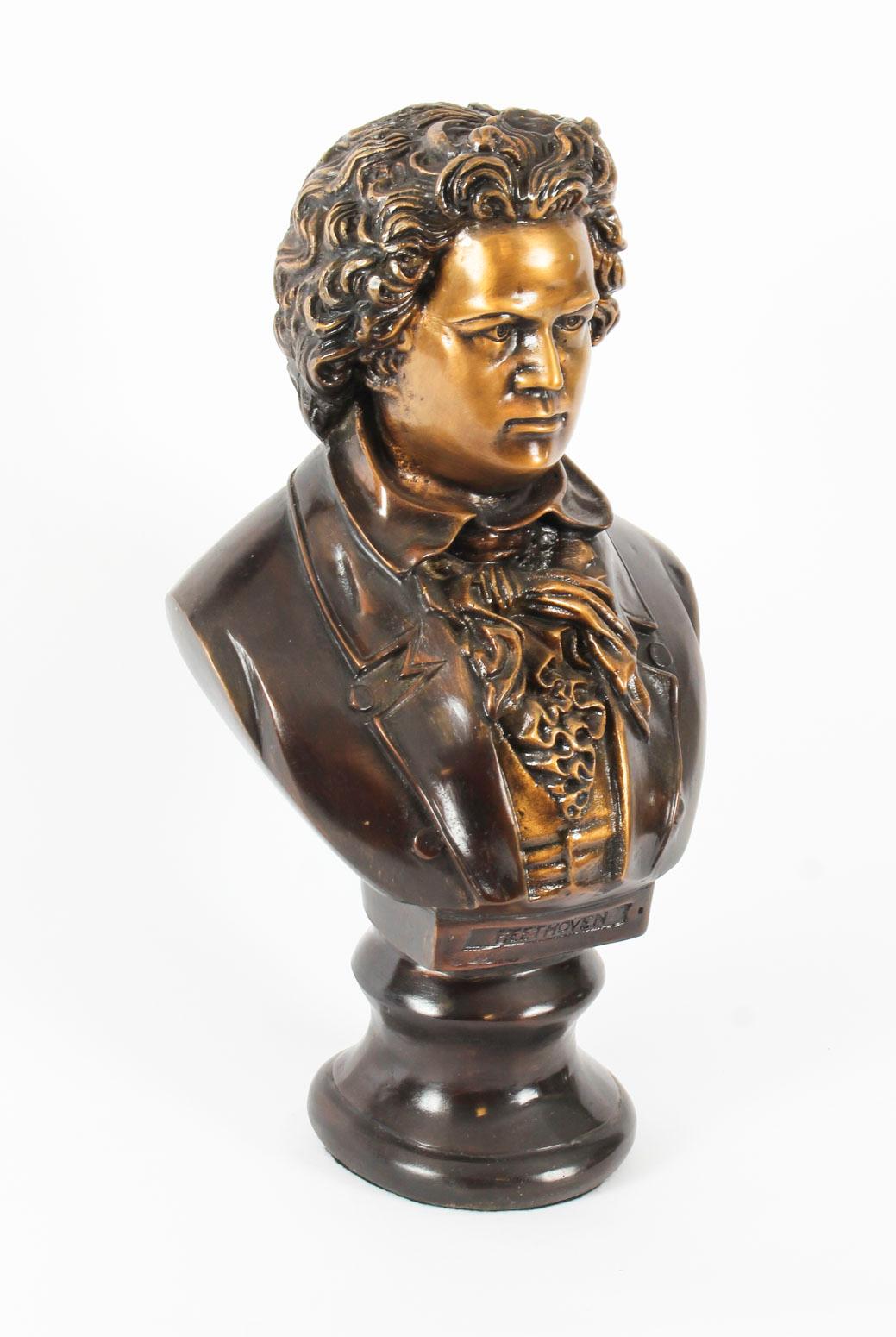 bronze art beethoven-music master