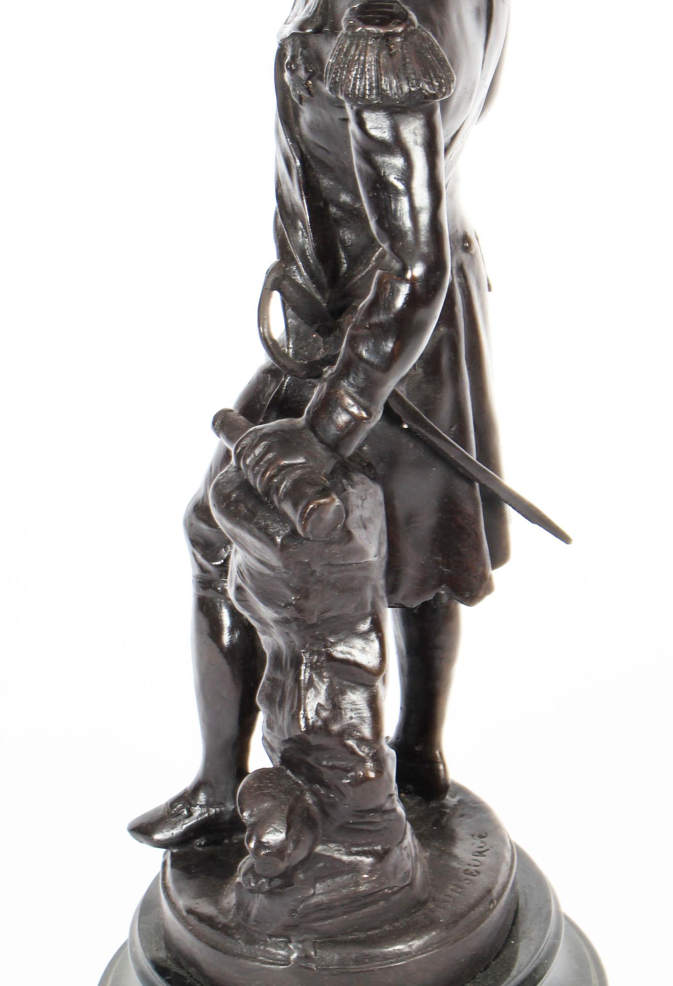 Sculpture en bronze vintage de Nelson 20ème siècle en vente 5