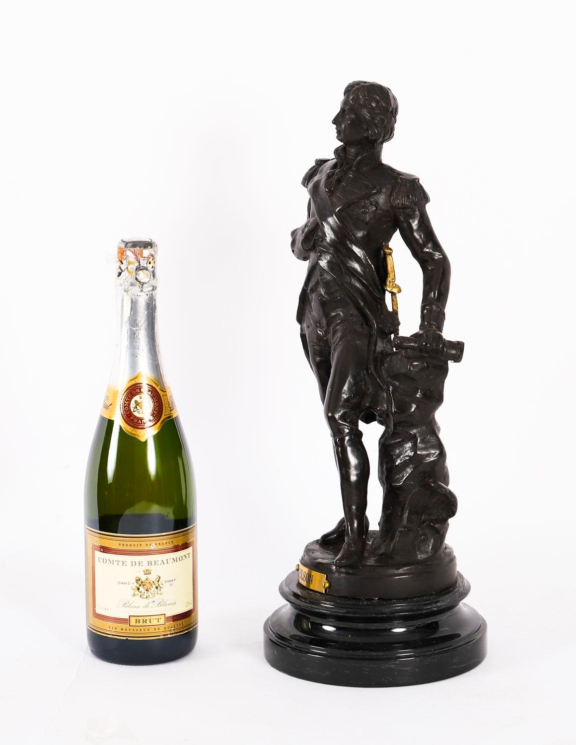 Scultura in bronzo vintage di Nelson del XX secolo in vendita 14