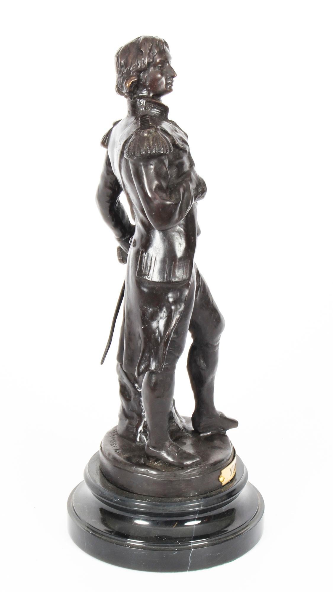 Sculpture en bronze vintage de Nelson 20ème siècle en vente 1