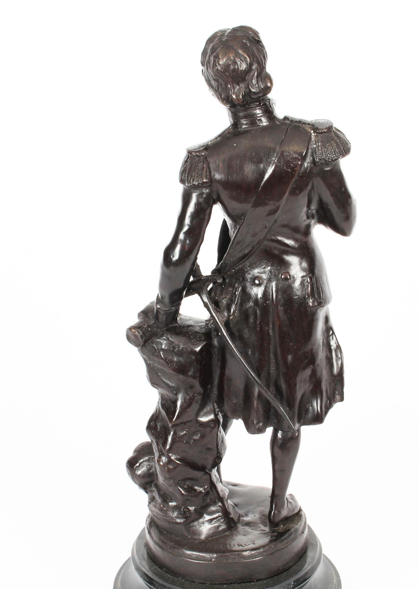 Scultura in bronzo vintage di Nelson del XX secolo in vendita 4