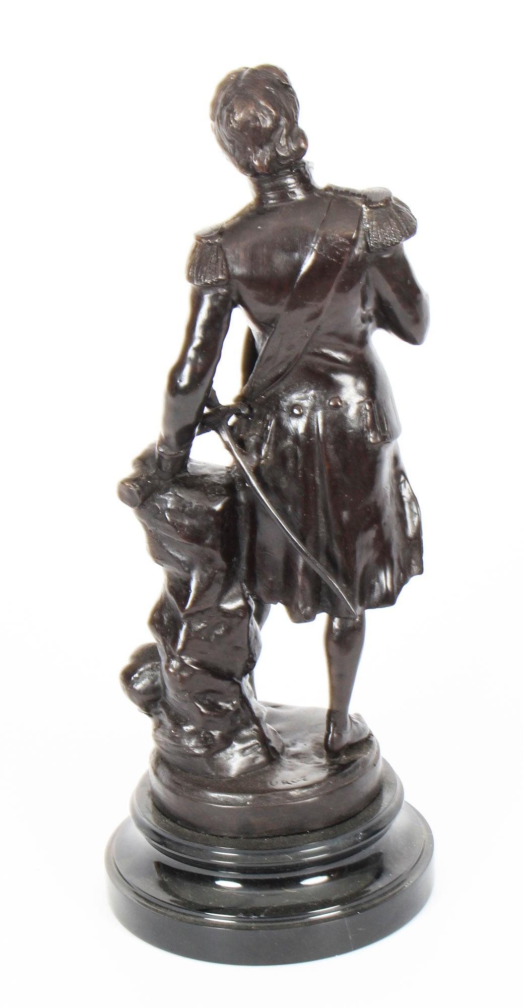 Scultura in bronzo vintage di Nelson del XX secolo in vendita 5