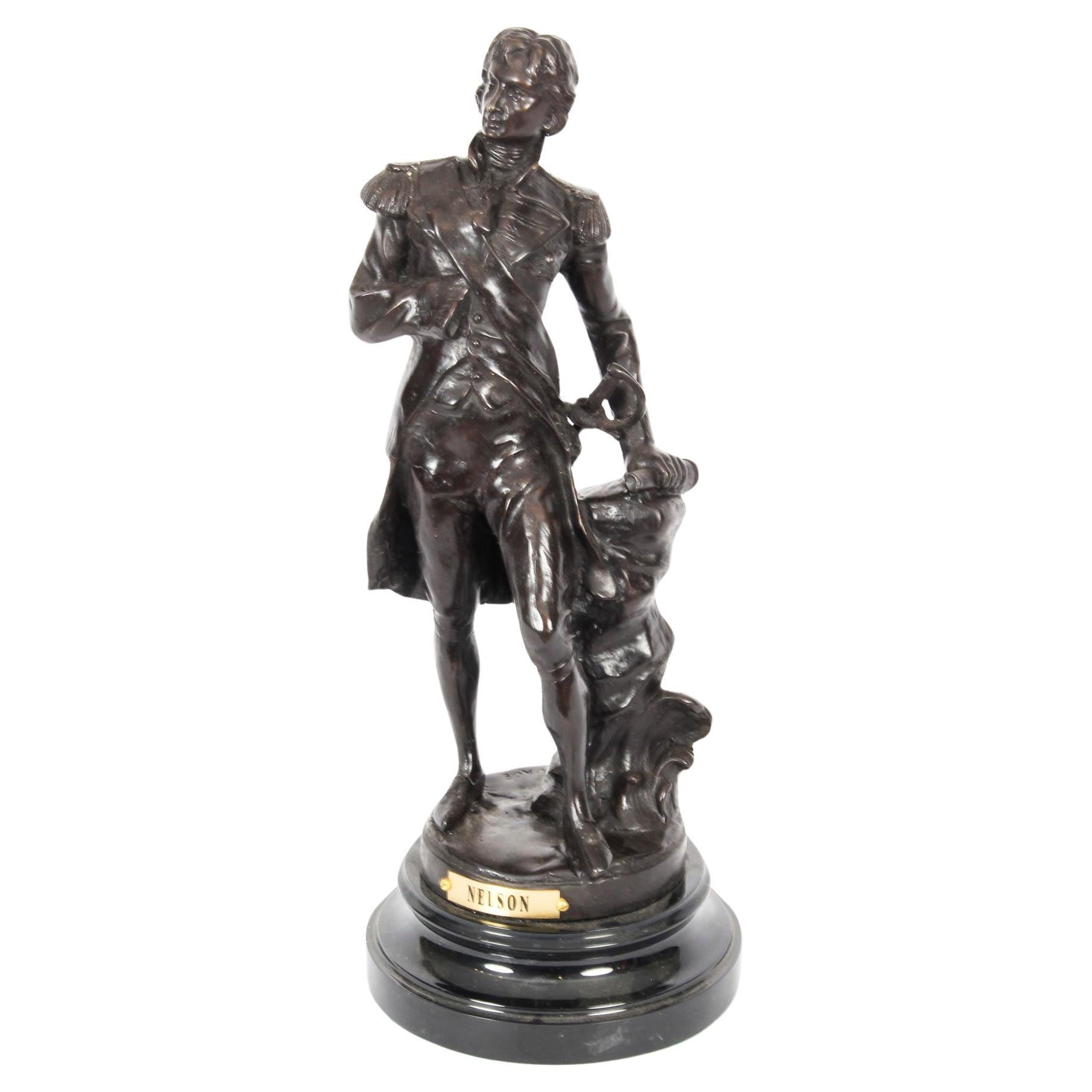 Sculpture en bronze vintage de Nelson 20ème siècle en vente