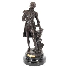 Sculpture en bronze vintage de Nelson 20ème siècle