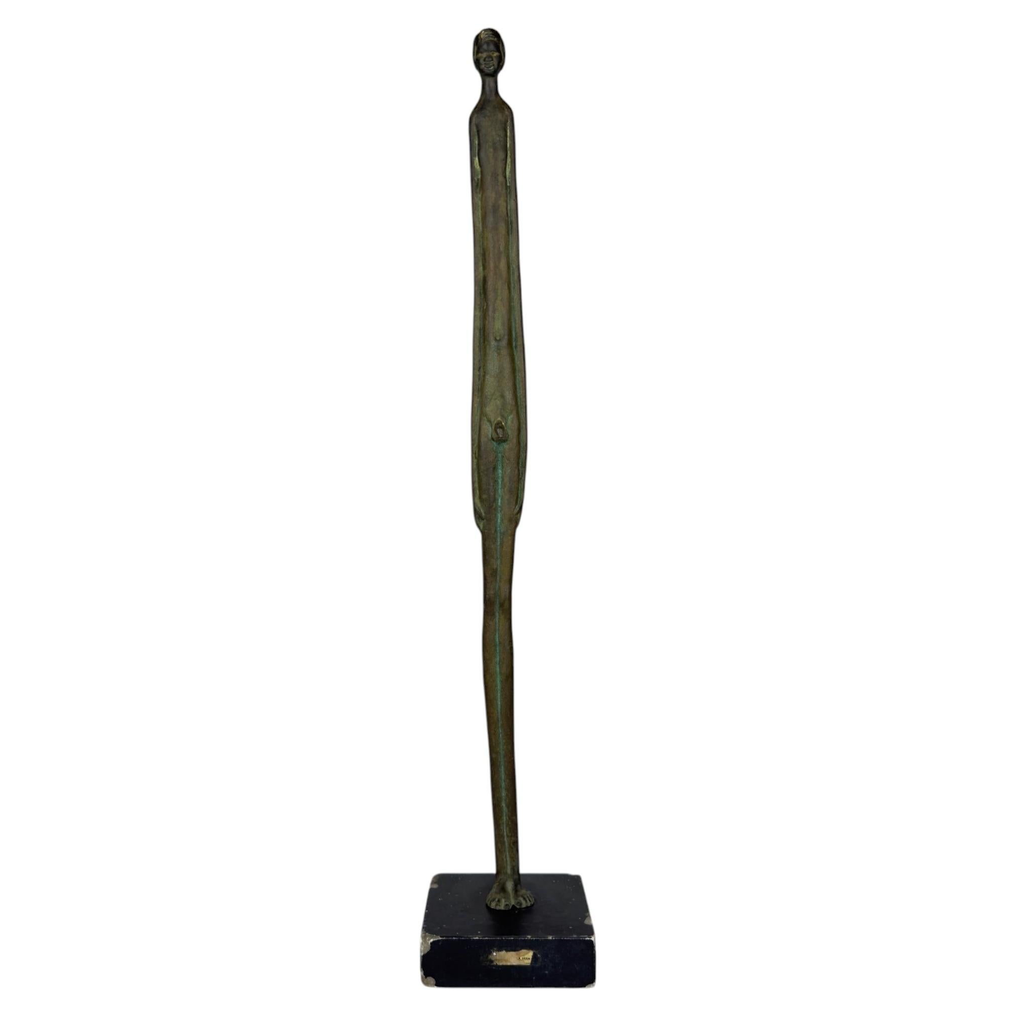 Vintage Bronze Sculpture Ombra della Sera, Italy 1950-70s