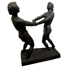Vintage Bronze Sculpture signed Longuet
