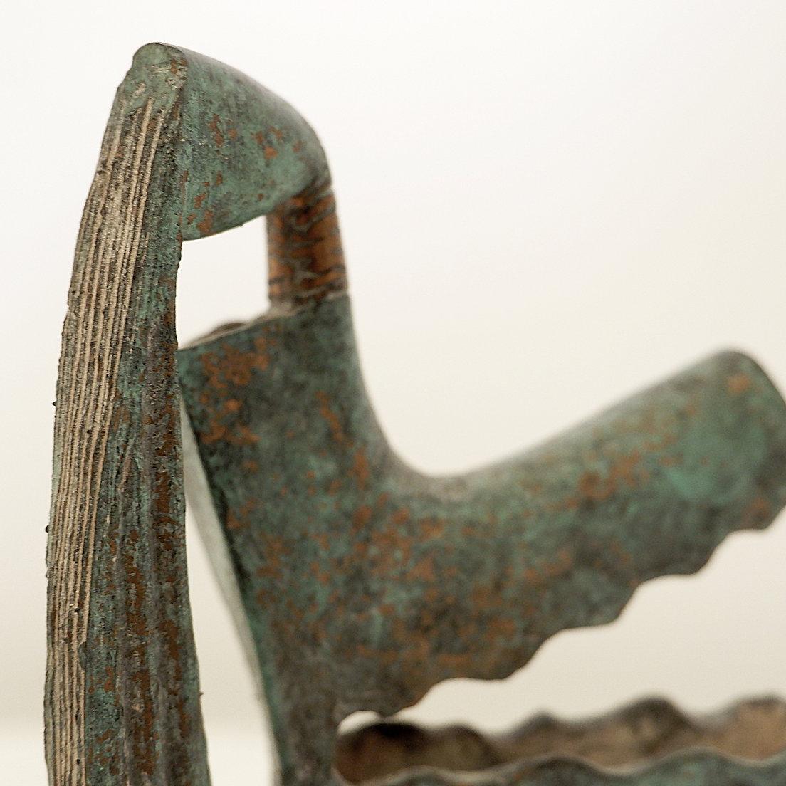 20th Century Vintage Bronze Sculpture stamped PL 87 For Sale