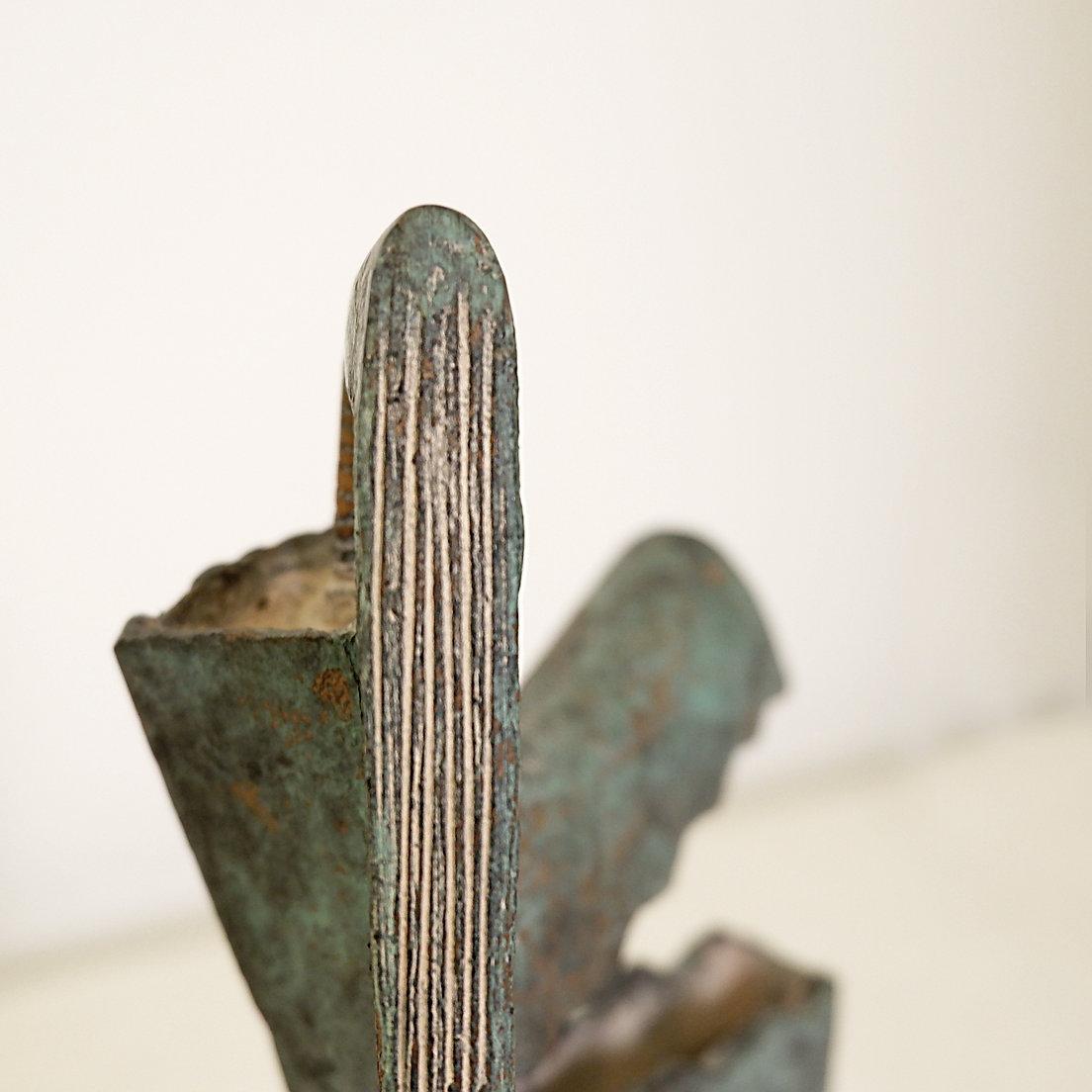Vintage Bronze Sculpture stamped PL 87 For Sale 1