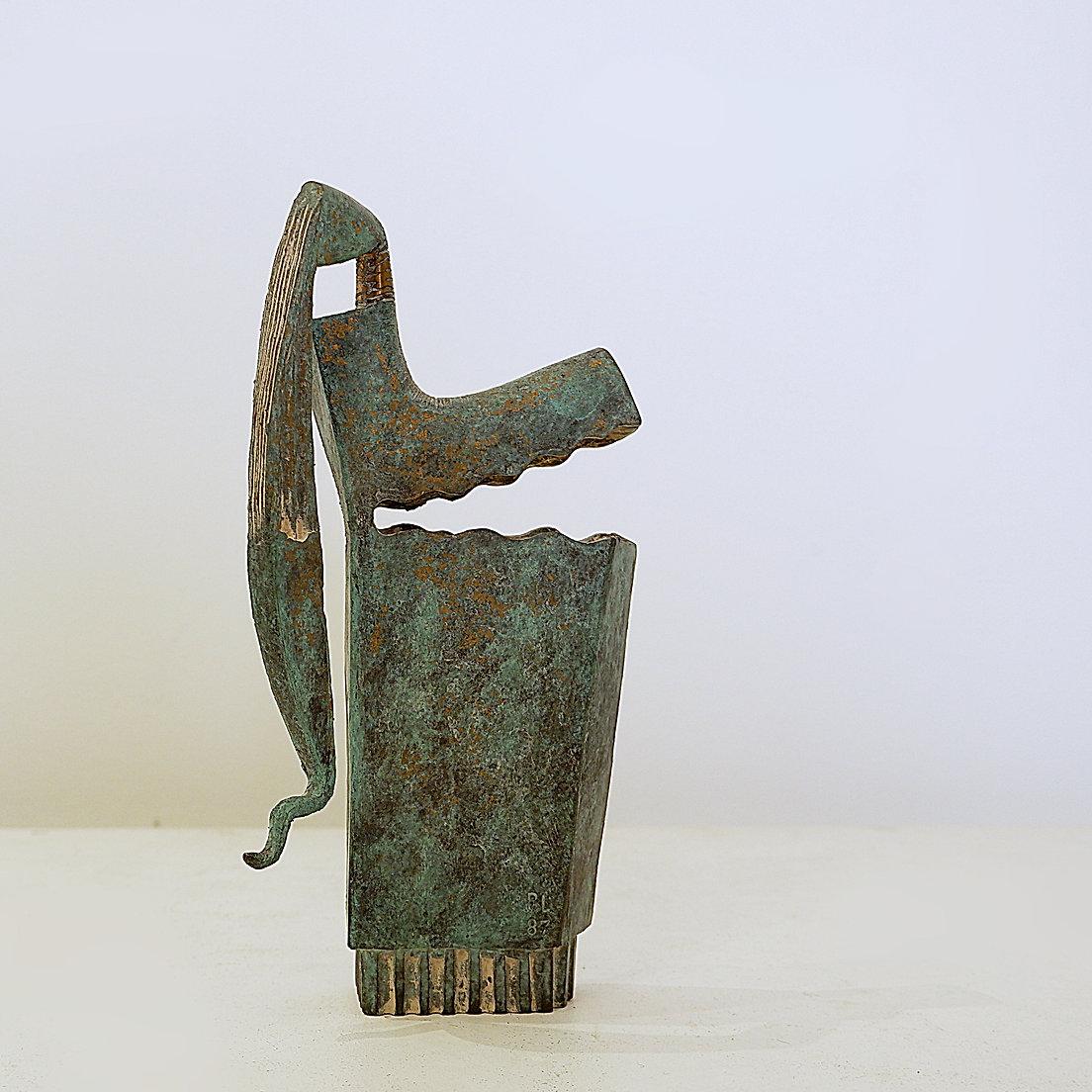 Vintage Bronze Sculpture stamped PL 87 For Sale 3
