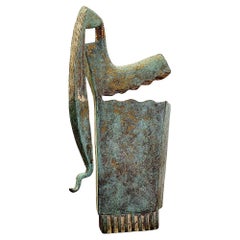 Escultura vintage de bronce con el sello PL 87