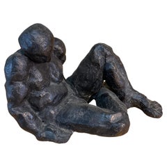 Vintage Bronze Signed Figurative Sculpture