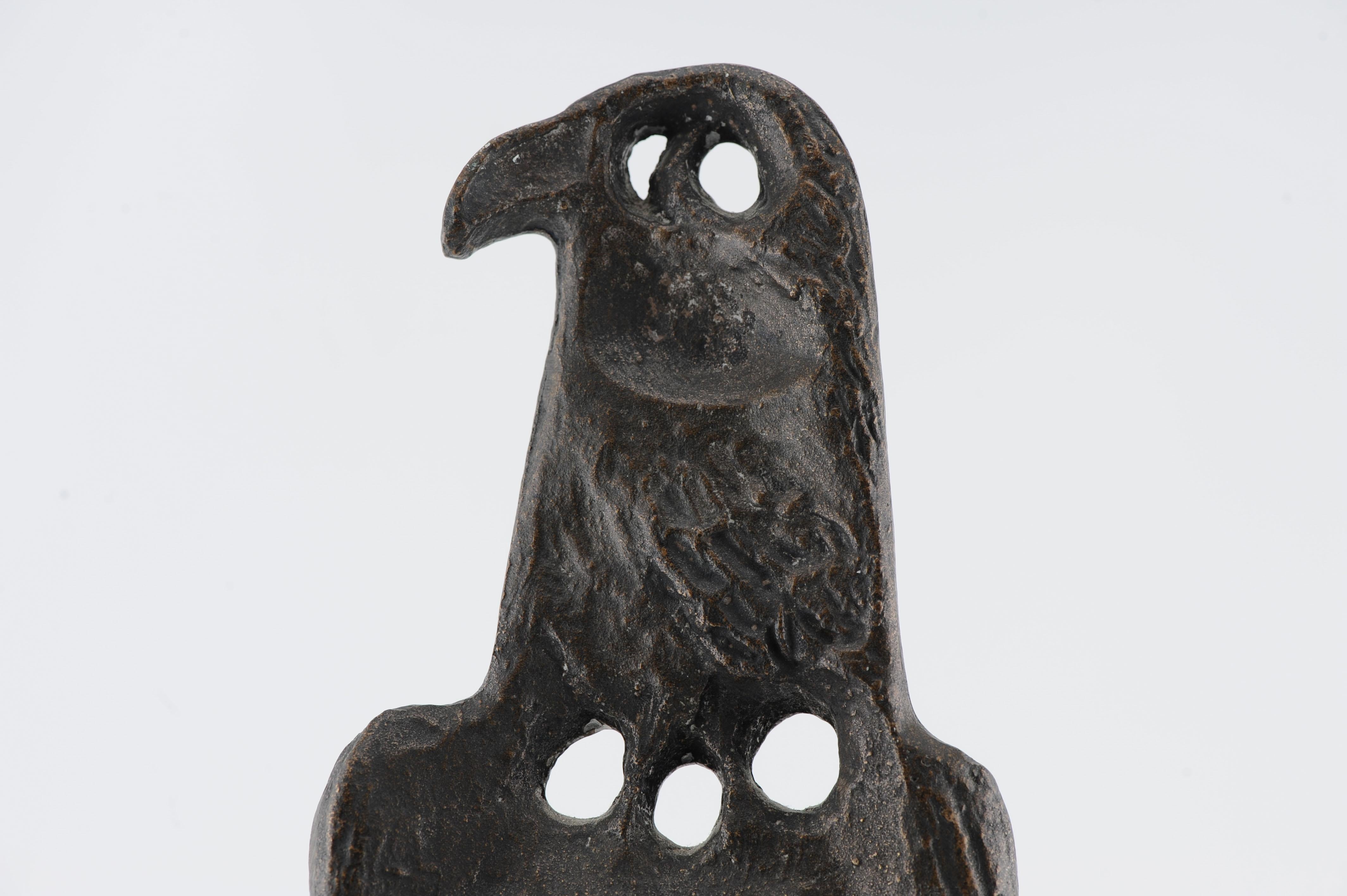 Vintage Bronze Statue of a Stylized Falcon / Bird. Dutch Design 1950's For Sale 13