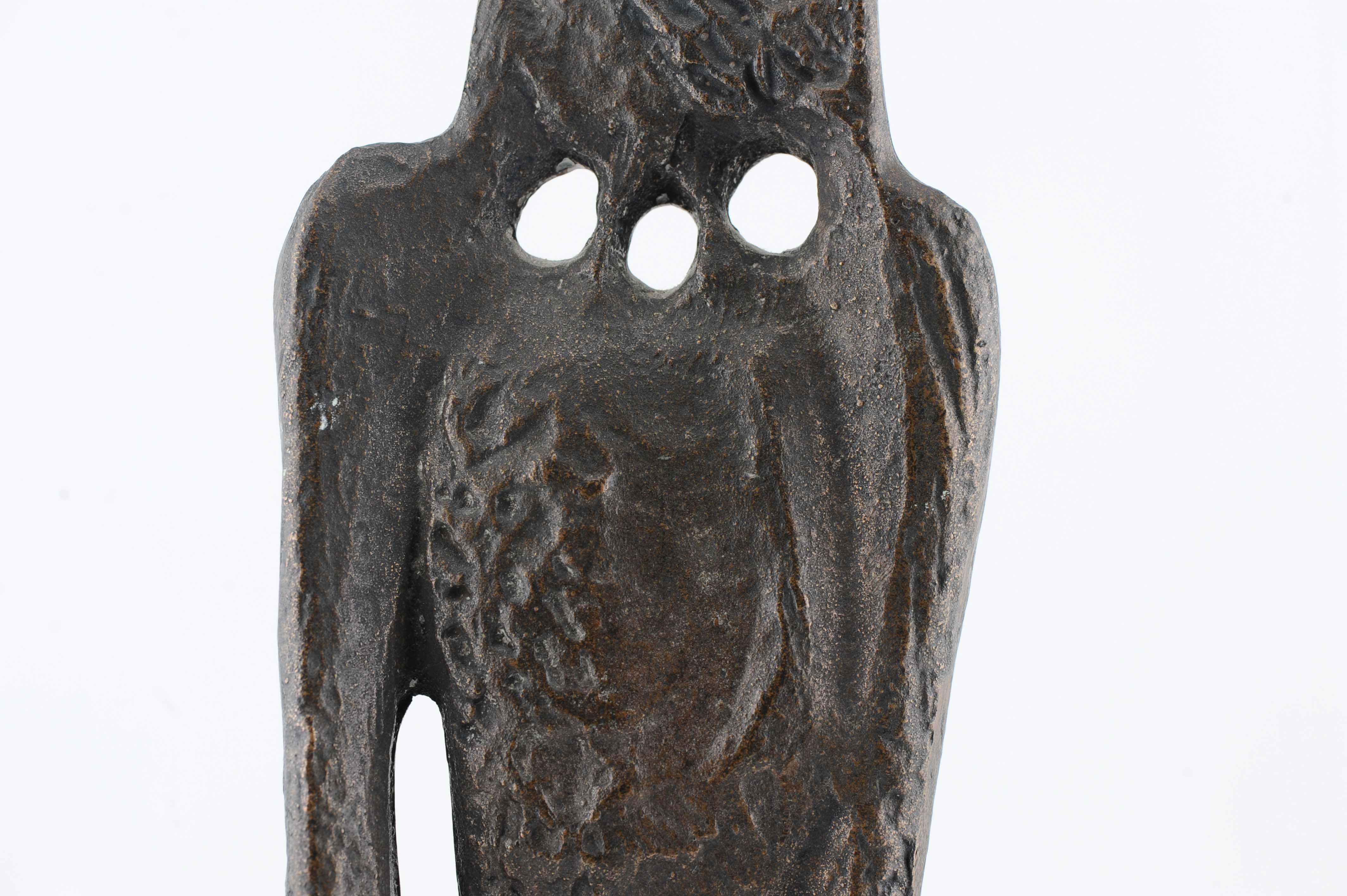 Vintage Bronze Statue of a Stylized Falcon / Bird. Dutch Design 1950's For Sale 14