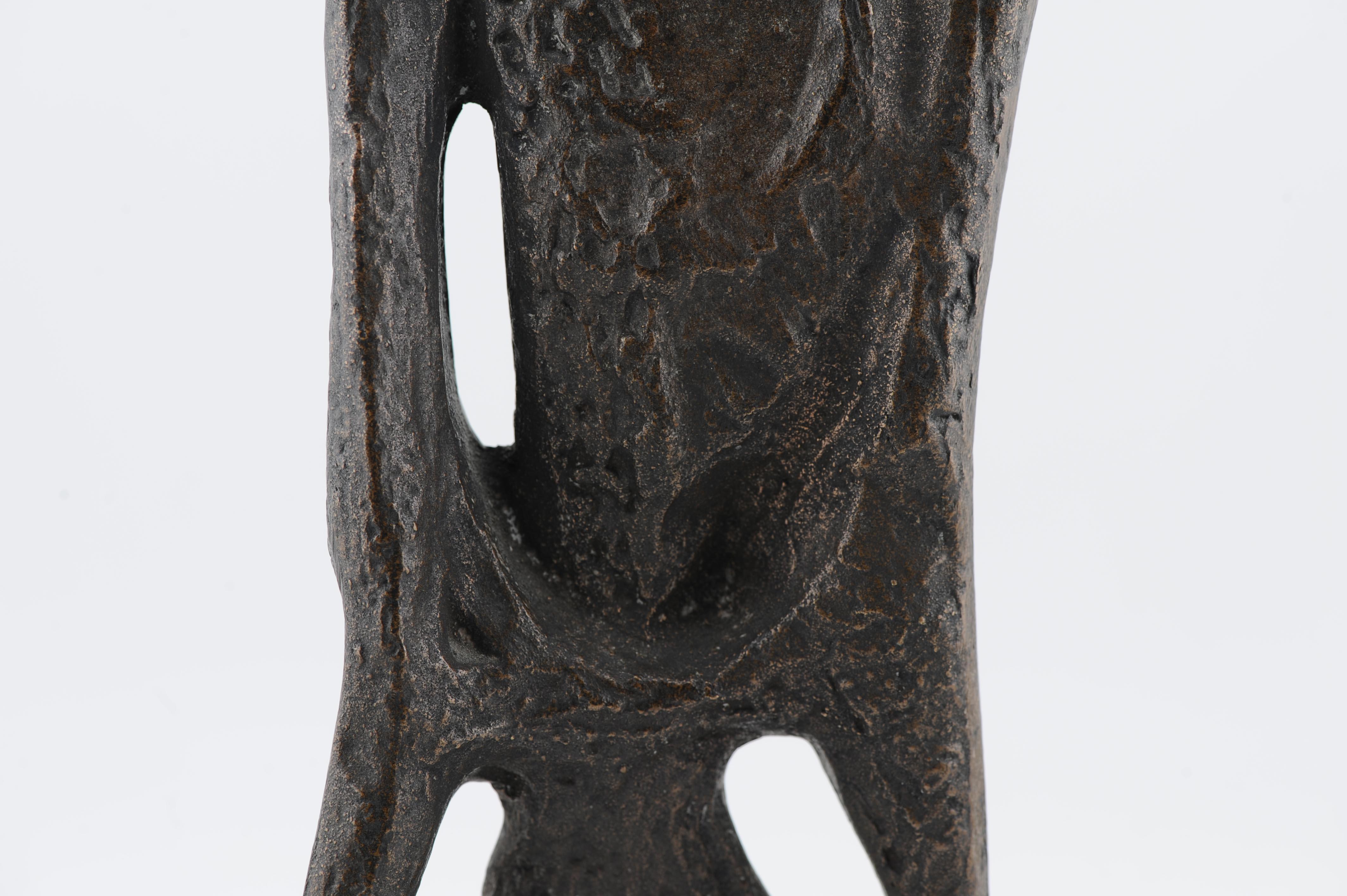 Vintage Bronze Statue of a Stylized Falcon / Bird. Dutch Design 1950's For Sale 15
