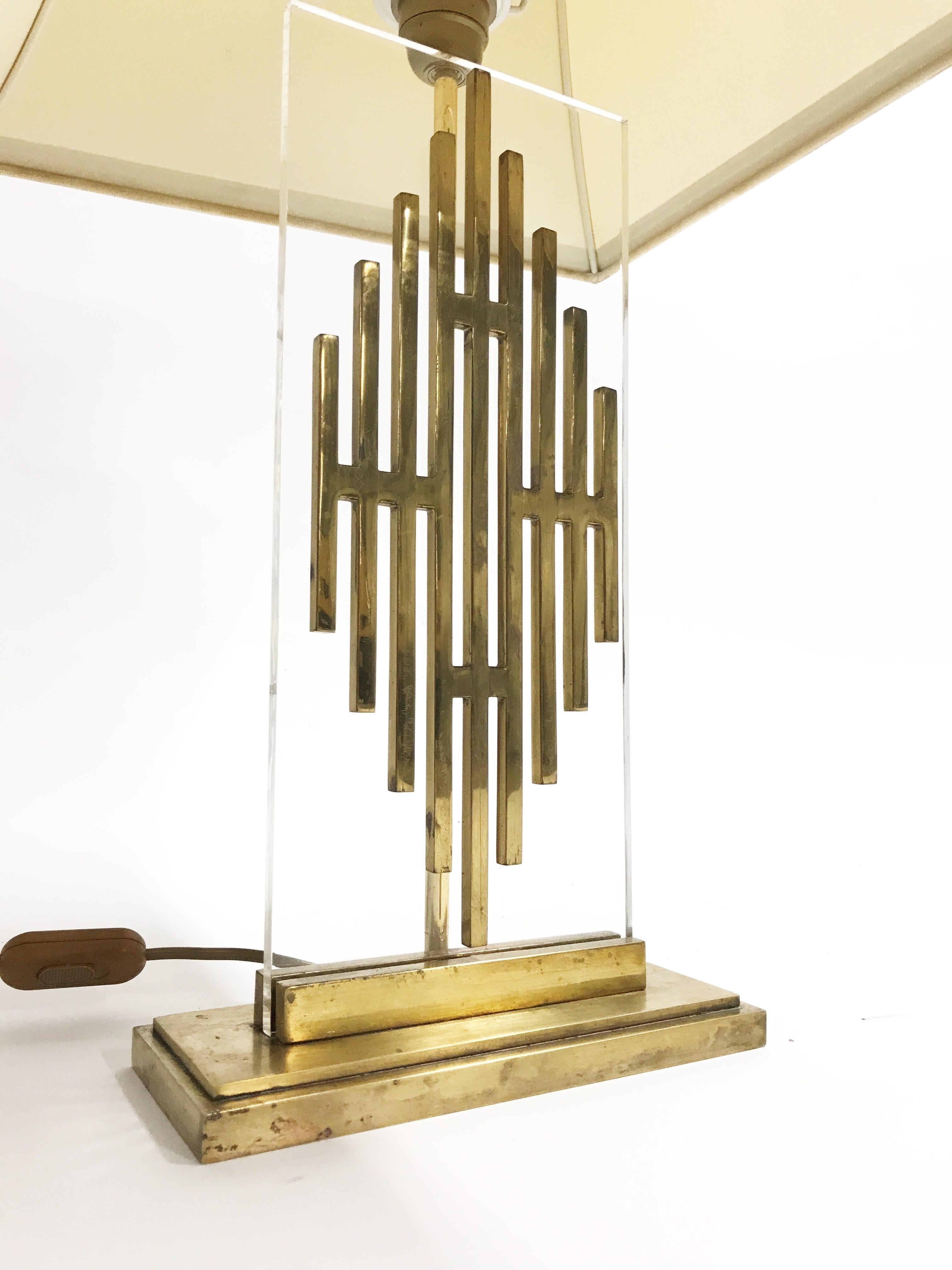 Hollywood Regency Vintage Bronze Table Lamp, 1960s For Sale