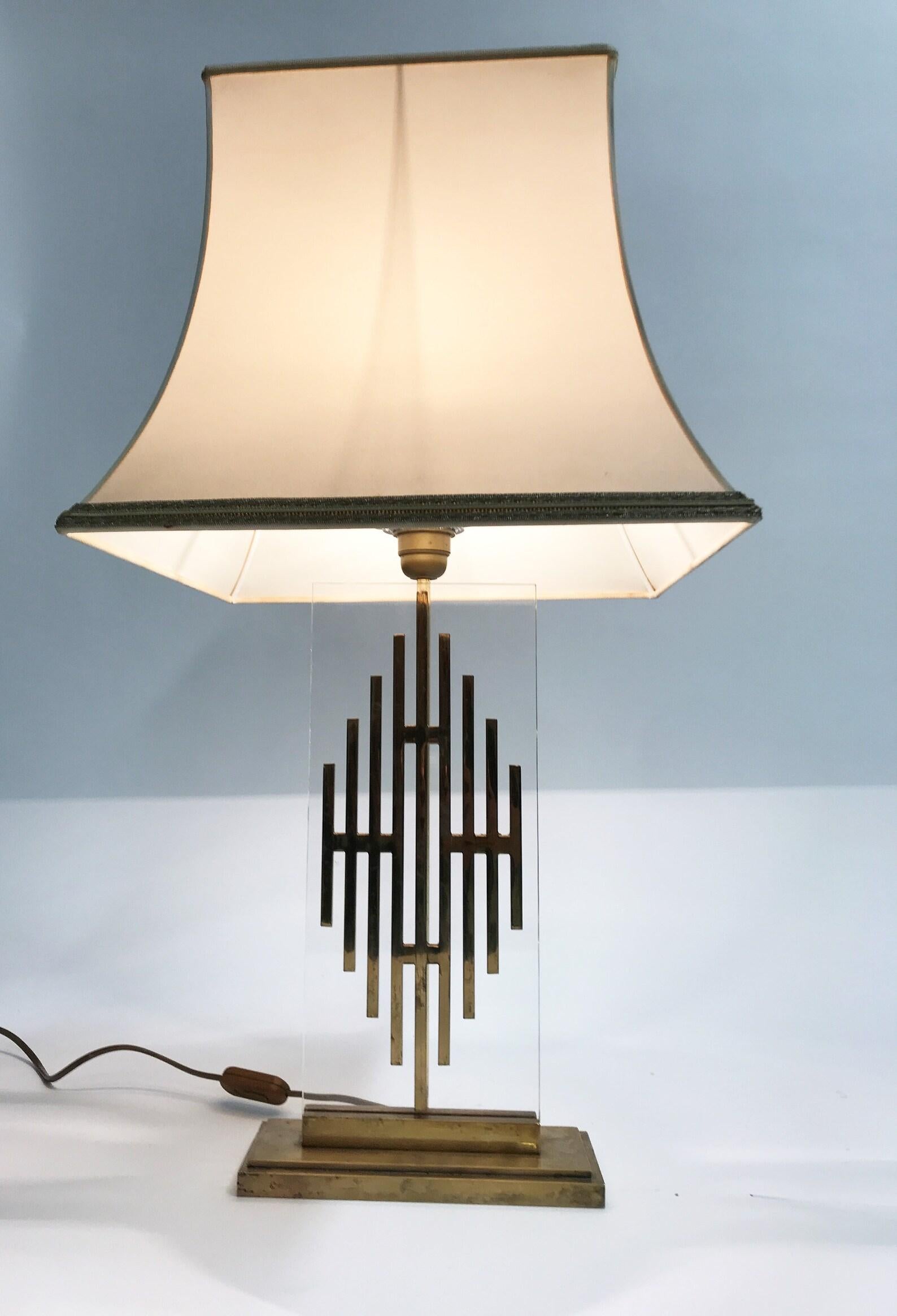 Vintage Bronze Table Lamp, 1960s In Good Condition For Sale In Leuven, Vlaams Gewest