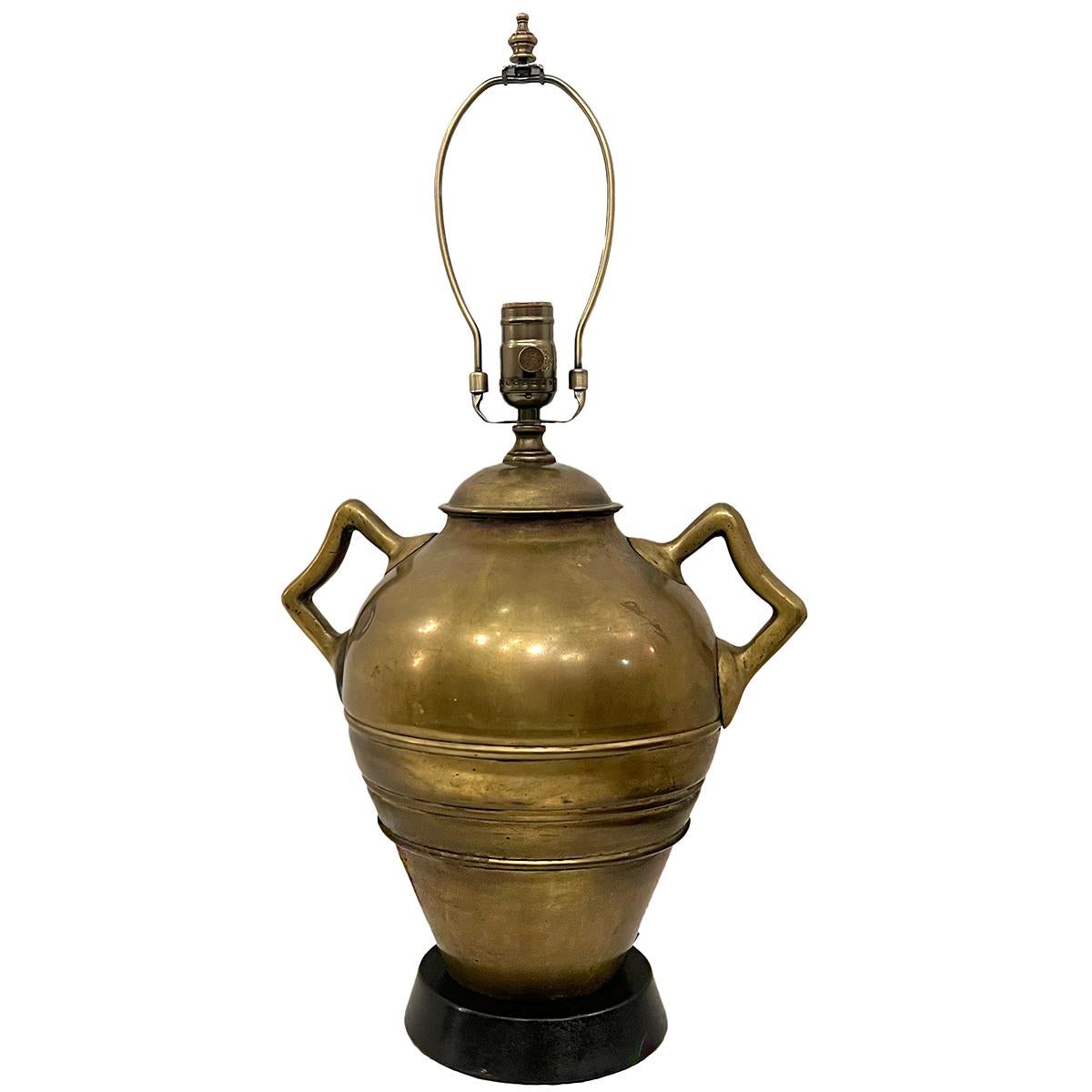 Early 20th Century Vintage Bronze Table Lamp For Sale