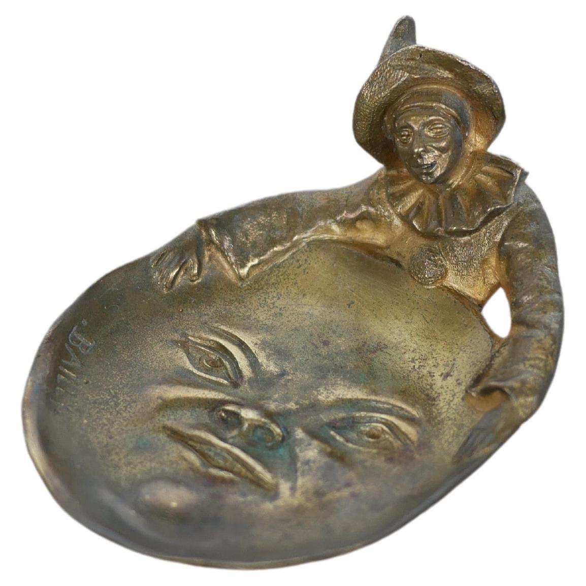 Bronze Vide-Poche aus Bronze, signiert Bailly, Vintage