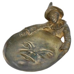 Videopoche in bronzo d'epoca firmata Bailly