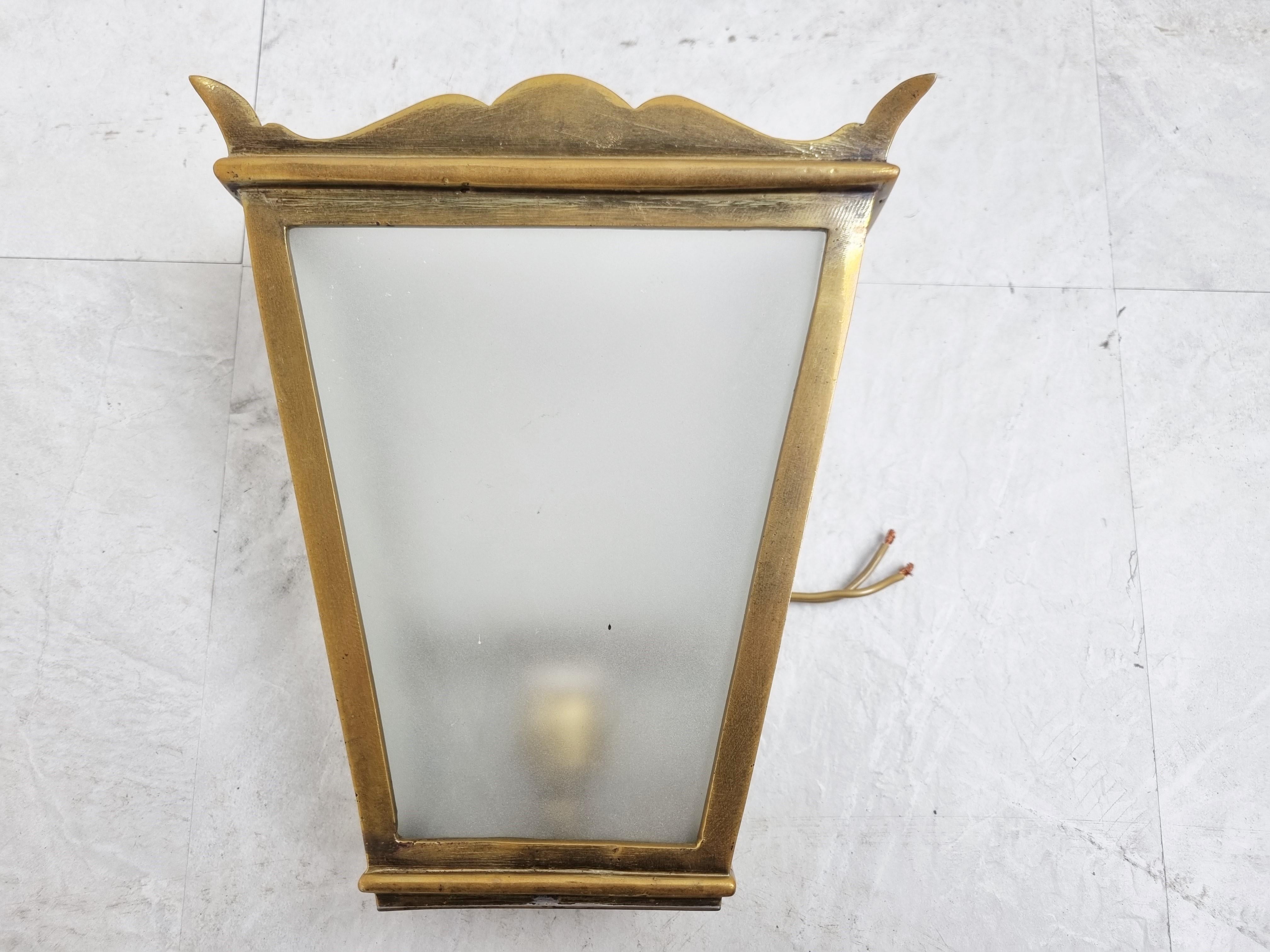Mid-20th Century Vintage Bronze Wall Lamps, 1960s For Sale